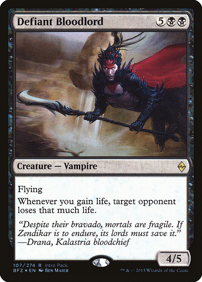 Defiant Bloodlord (Intro Pack) [Battle for Zendikar Promos] | Gate City Games LLC