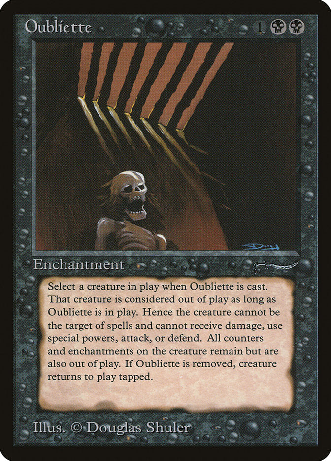 Oubliette (Dark Mana Cost) [Arabian Nights] | Gate City Games LLC
