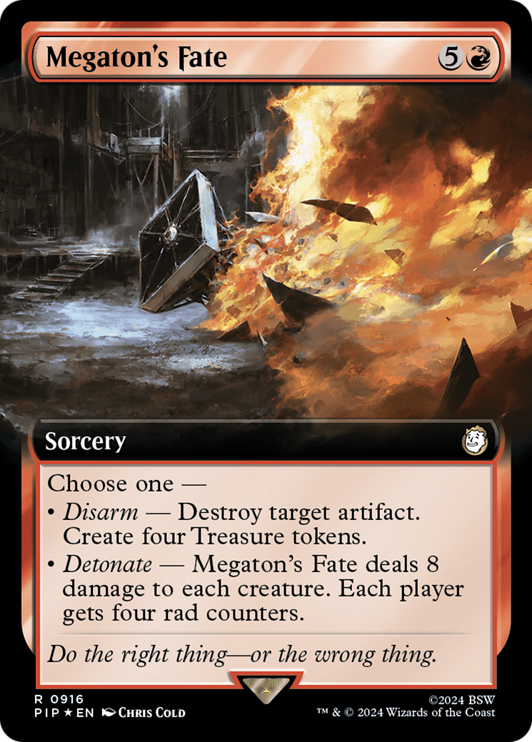 Megaton's Fate (Extended Art) (Surge Foil) [Fallout] | Gate City Games LLC