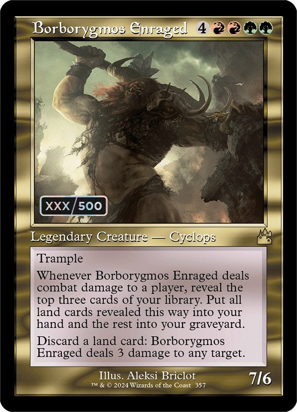 Borborygmos Enraged (Retro) (Serialized) [Ravnica Remastered] | Gate City Games LLC