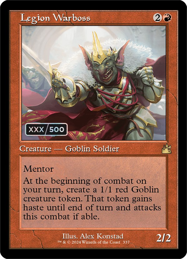 Legion Warboss (Retro) (Serialized) [Ravnica Remastered] | Gate City Games LLC