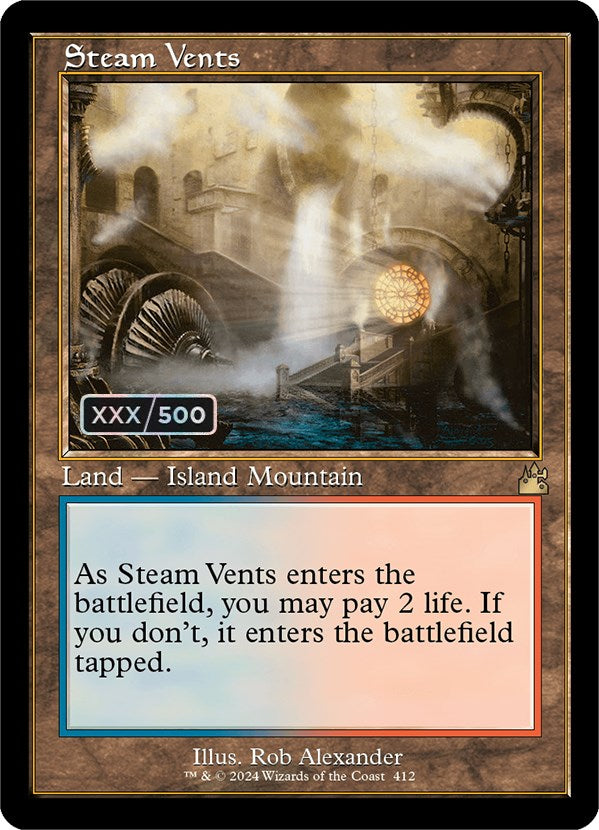 Steam Vents (Retro) (Serialized) [Ravnica Remastered] | Gate City Games LLC