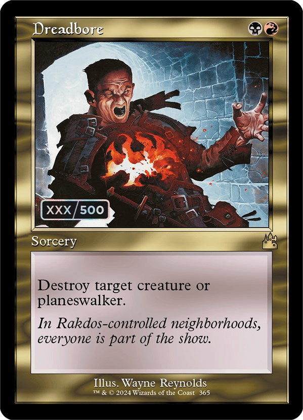 Dreadbore (Retro) (Serialized) [Ravnica Remastered] | Gate City Games LLC