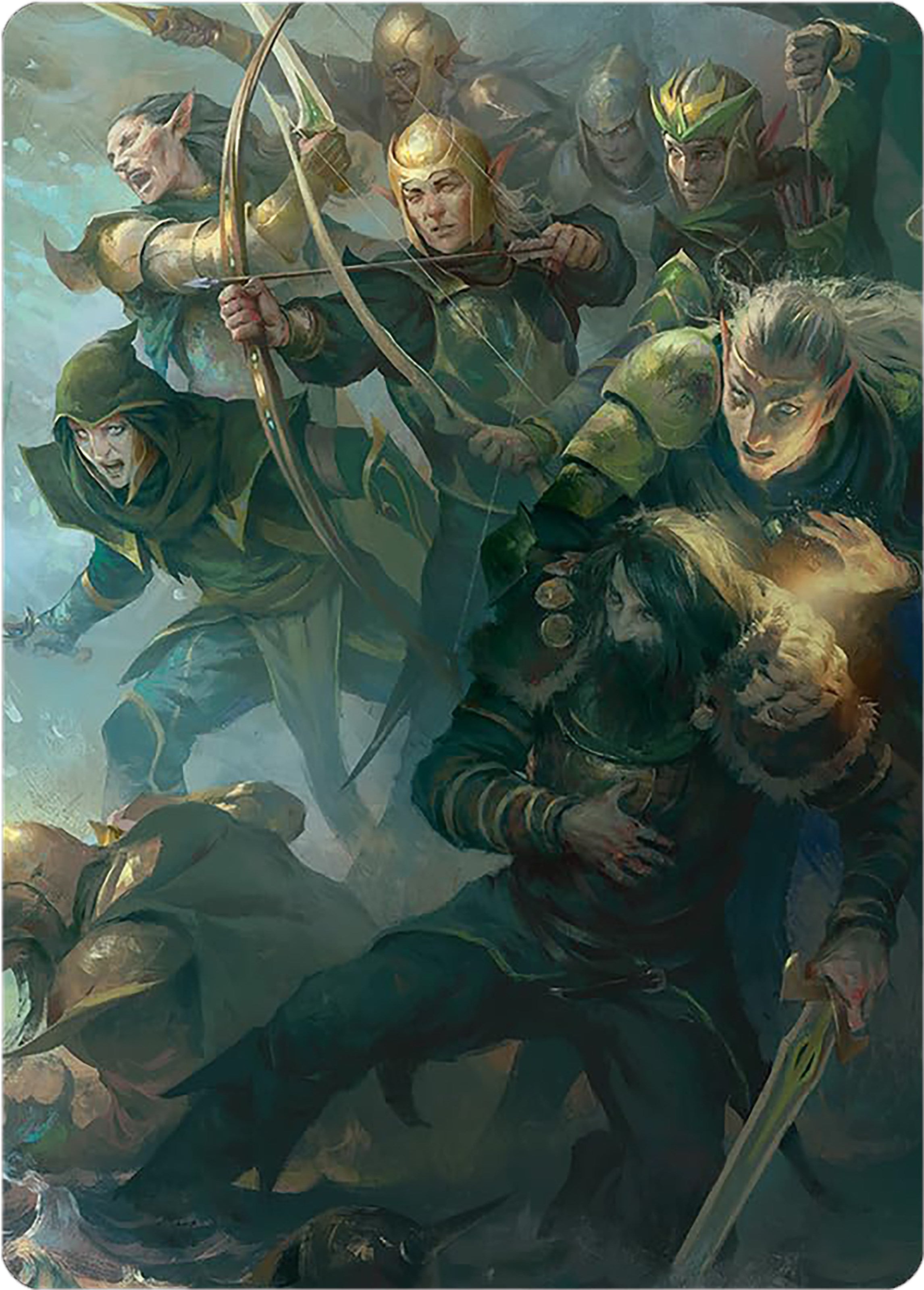 Galadhrim Brigade Art Card [The Lord of the Rings: Tales of Middle-earth Art Series] | Gate City Games LLC