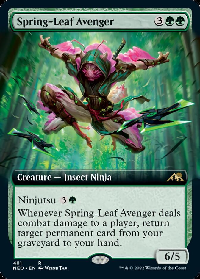 Spring-Leaf Avenger (Extended Art) [Kamigawa: Neon Dynasty] | Gate City Games LLC