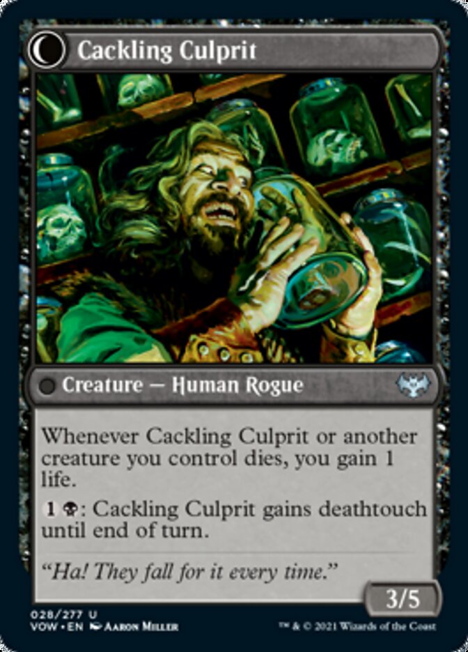 Panicked Bystander // Cackling Culprit [Innistrad: Crimson Vow] | Gate City Games LLC