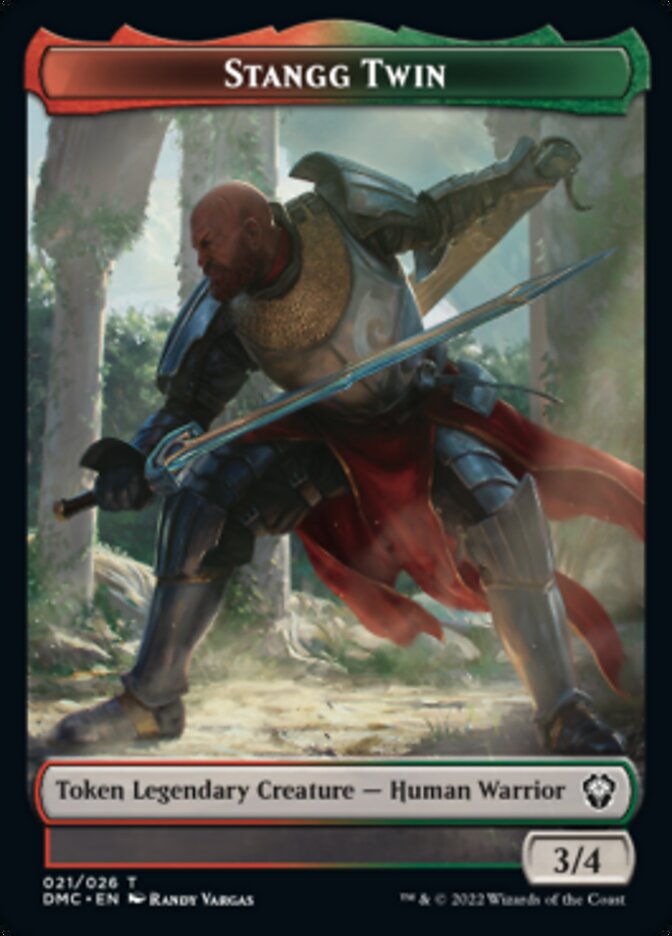 Bird (002) // Stangg Twin Double-Sided Token [Dominaria United Tokens] | Gate City Games LLC