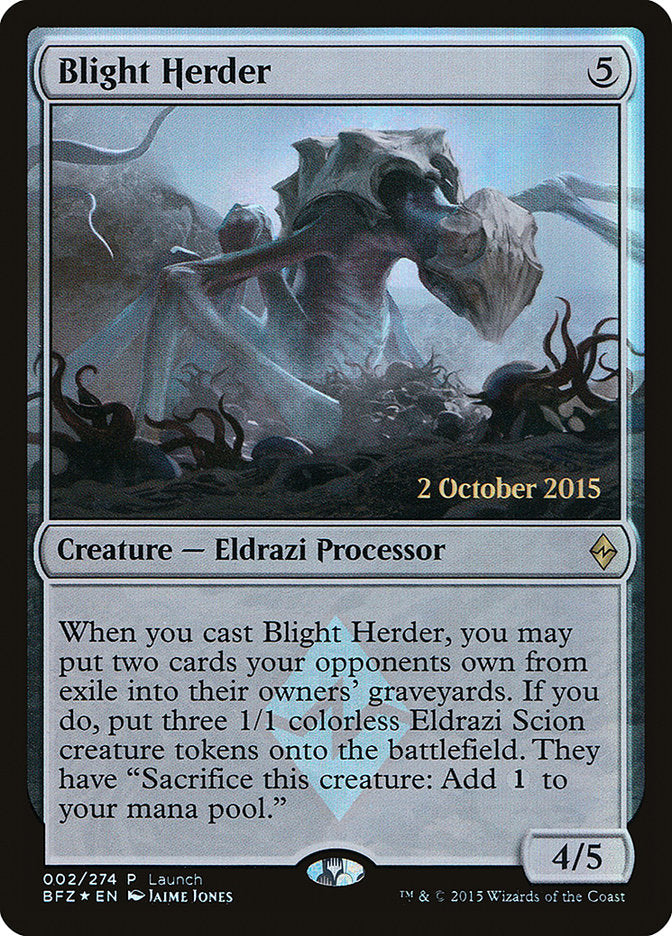 Blight Herder (Launch) [Battle for Zendikar Promos] | Gate City Games LLC