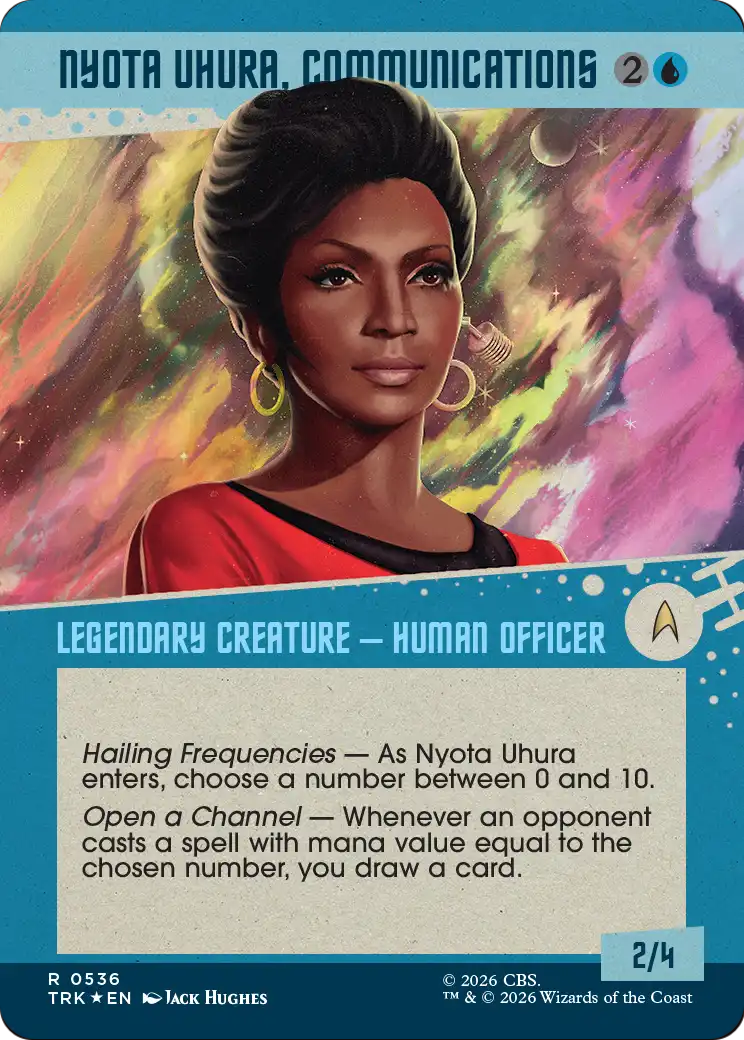 Nyota Uhura, Communications (Showcase) (Surge Foil) [Star Trek] | Gate City Games LLC