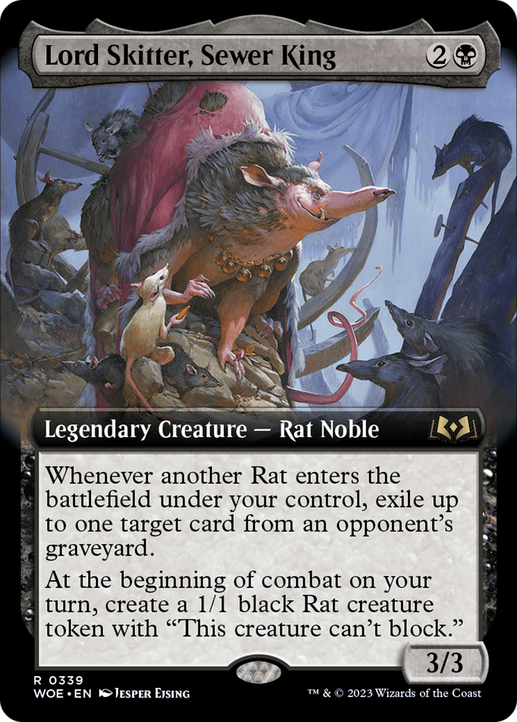 Lord Skitter, Sewer King (Extended Art) [Wilds of Eldraine] | Gate City Games LLC