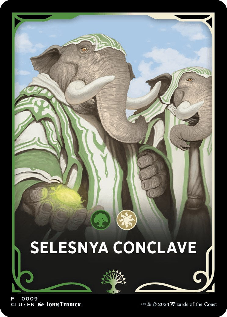 Selesnya Conclave Theme Card [Ravnica: Clue Edition Tokens] | Gate City Games LLC