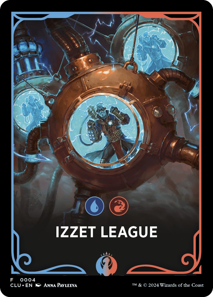 Izzet League Theme Card [Ravnica: Clue Edition Tokens] | Gate City Games LLC