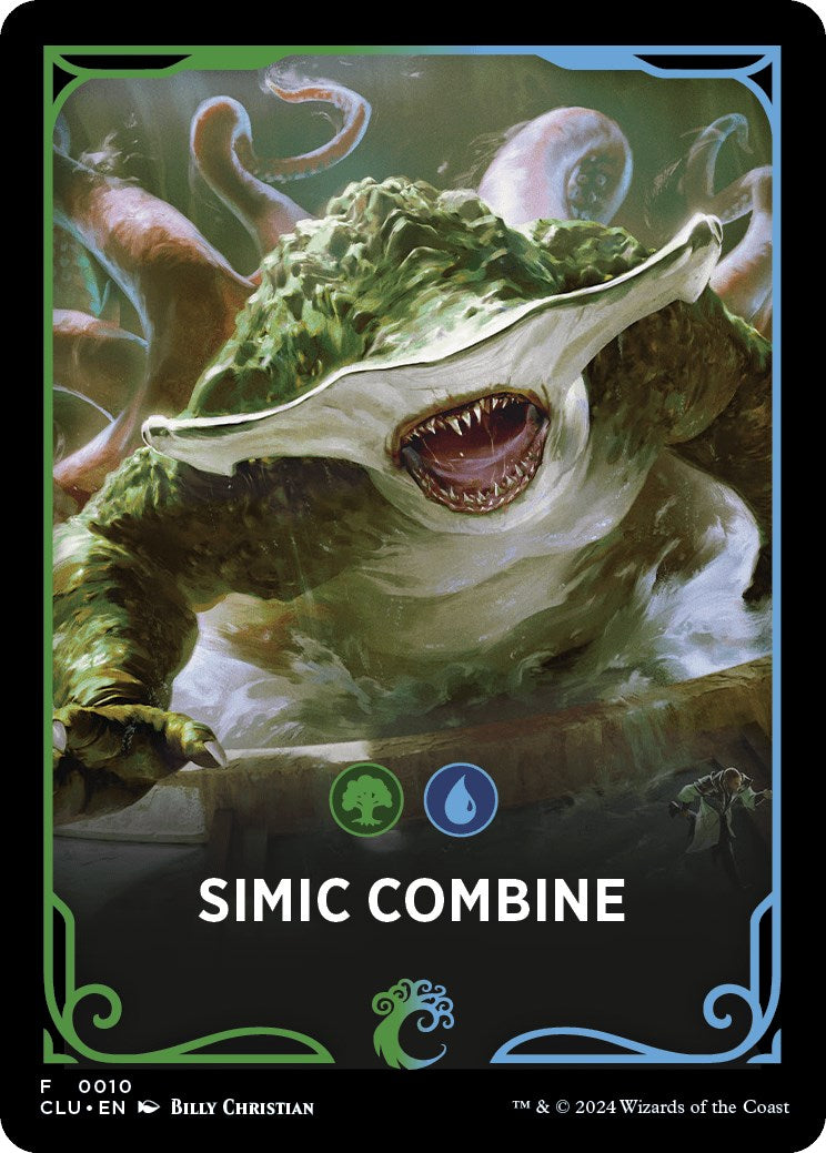 Simic Combine Theme Card [Ravnica: Clue Edition Tokens] | Gate City Games LLC