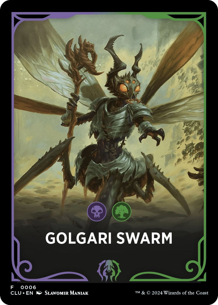 Golgari Swarm Theme Card [Ravnica: Clue Edition Tokens] | Gate City Games LLC