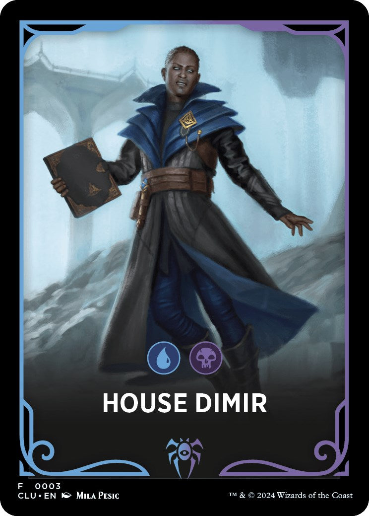 House Dimir Theme Card [Ravnica: Clue Edition Tokens] | Gate City Games LLC
