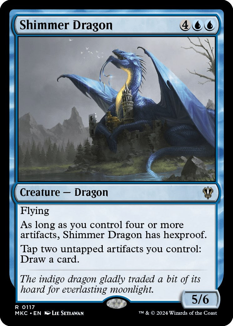 Shimmer Dragon [Murders at Karlov Manor Commander] | Gate City Games LLC