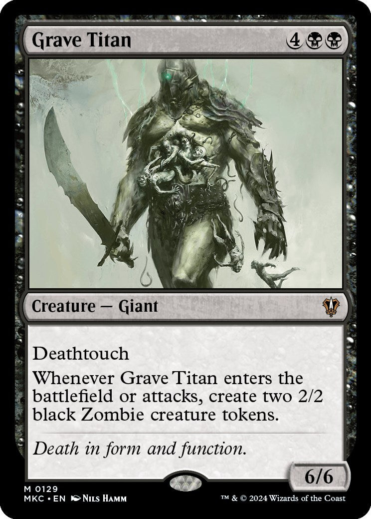 Grave Titan [Murders at Karlov Manor Commander] | Gate City Games LLC