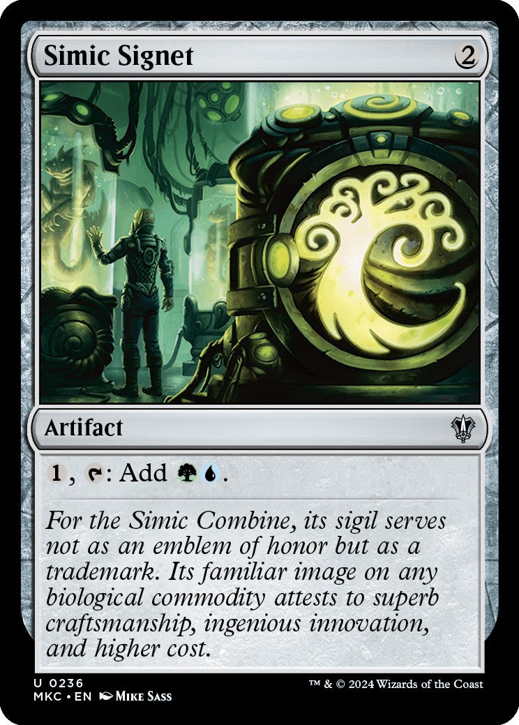 Simic Signet [Murders at Karlov Manor Commander] | Gate City Games LLC
