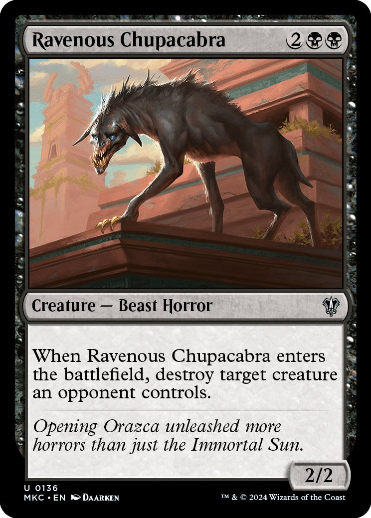 Ravenous Chupacabra [Murders at Karlov Manor Commander] | Gate City Games LLC