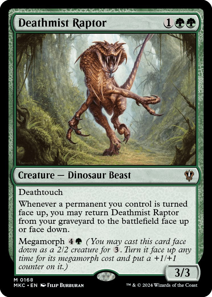 Deathmist Raptor [Murders at Karlov Manor Commander] | Gate City Games LLC