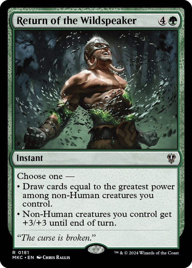 Return of the Wildspeaker [Murders at Karlov Manor Commander] | Gate City Games LLC