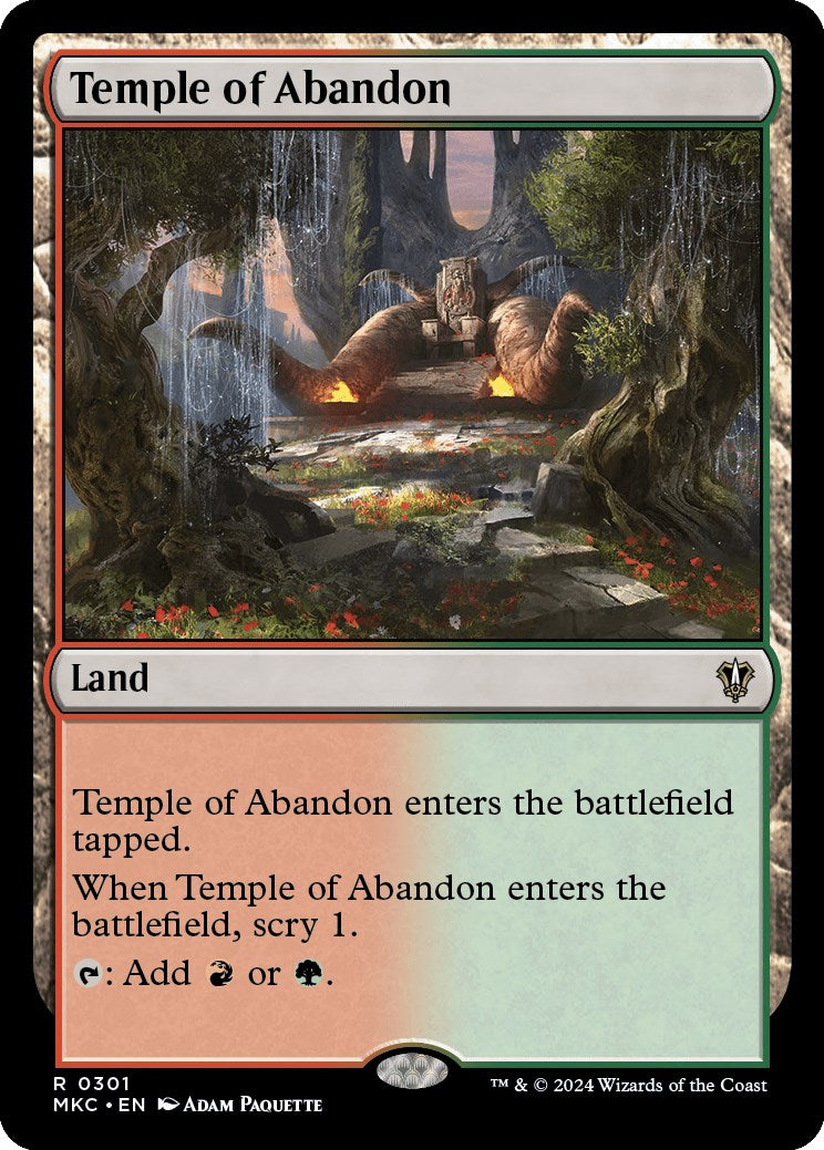 Temple of Abandon [Murders at Karlov Manor Commander] | Gate City Games LLC