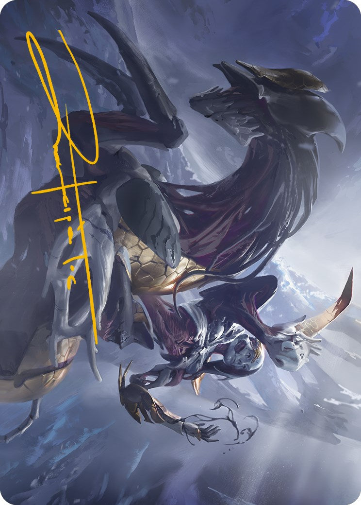 Ria Ivor, Bane of Bladehold Art Card (Gold-Stamped Signature) [Phyrexia: All Will Be One Art Series] | Gate City Games LLC