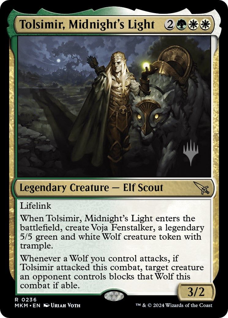 Tolsimir, Midnight's Light (Promo Pack) [Murders at Karlov Manor Promos] | Gate City Games LLC