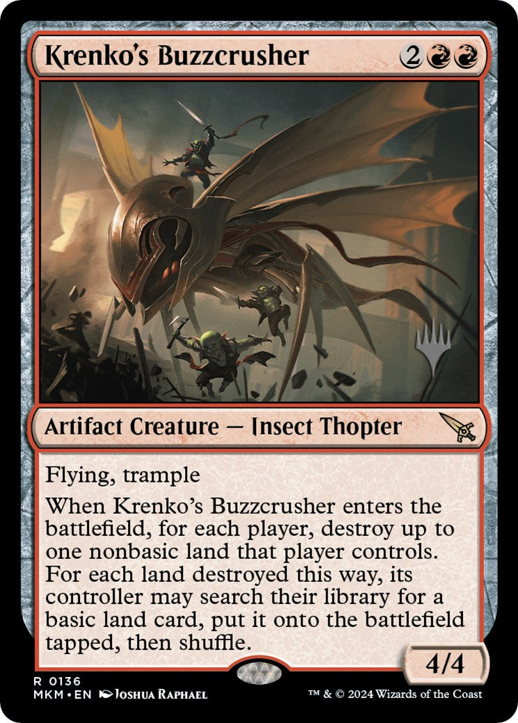 Krenko's Buzzcrusher (Promo Pack) [Murders at Karlov Manor Promos] | Gate City Games LLC