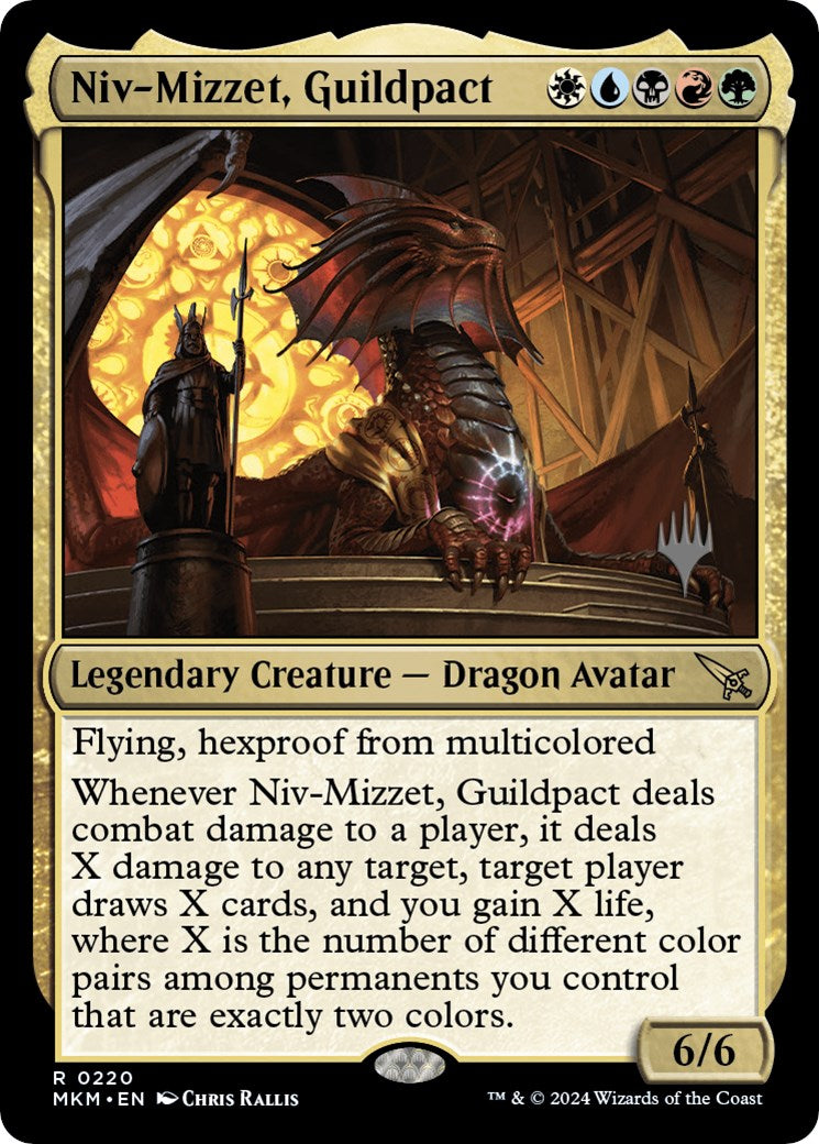 Niv-Mizzet, Guildpact (Promo Pack) [Murders at Karlov Manor Promos] | Gate City Games LLC