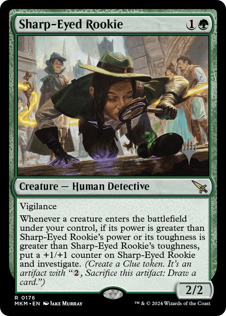 Sharp-Eyed Rookie (Promo Pack) [Murders at Karlov Manor Promos] | Gate City Games LLC