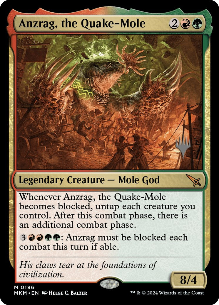 Anzrag, the Quake-Mole (Promo Pack) [Murders at Karlov Manor Promos] | Gate City Games LLC