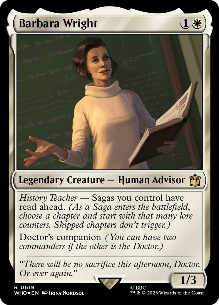 Barbara Wright (Surge Foil) [Doctor Who] | Gate City Games LLC