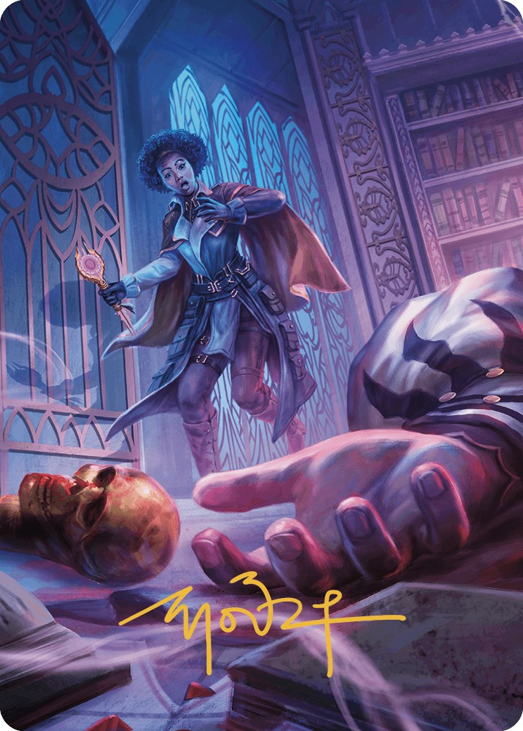 Deadly Complication Art Card (Gold-Stamped Signature) [Murders at Karlov Manor Art Series] | Gate City Games LLC