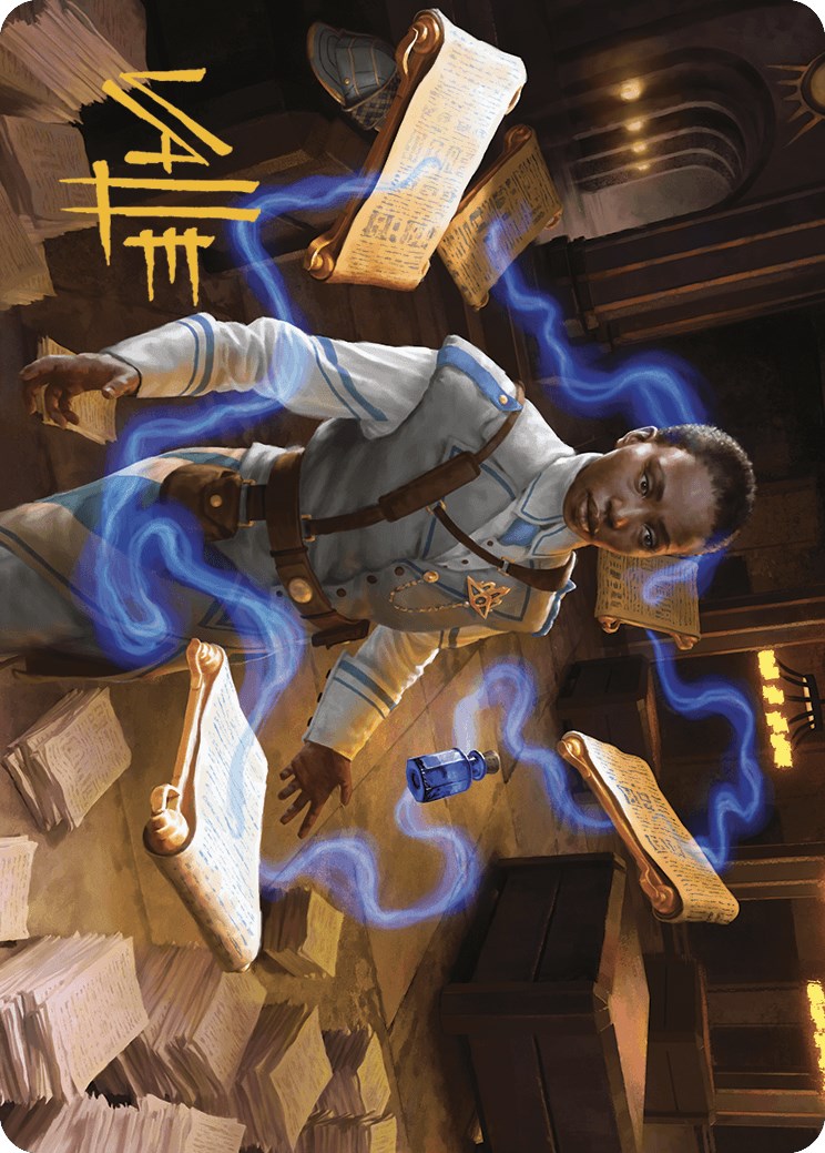 Case File Auditor Art Card (Gold-Stamped Signature) [Murders at Karlov Manor Art Series] | Gate City Games LLC
