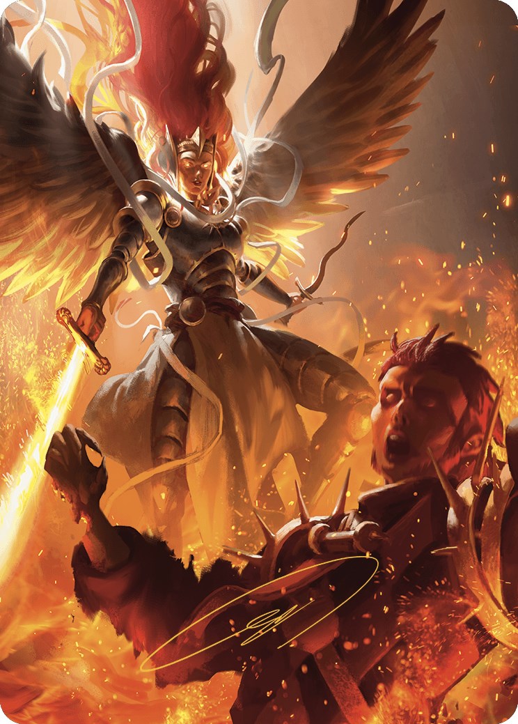 Warleader's Call Art Card (35/49) (Gold-Stamped Signature) [Murders at Karlov Manor Art Series] | Gate City Games LLC