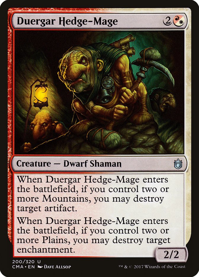 Duergar Hedge-Mage [Commander Anthology] | Gate City Games LLC