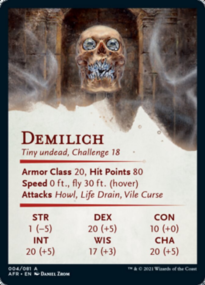 Demilich Art Card [Dungeons & Dragons: Adventures in the Forgotten Realms Art Series] | Gate City Games LLC