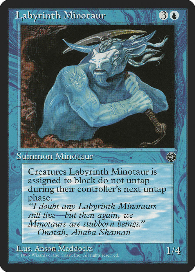 Labyrinth Minotaur (Onatah Flavor Text) [Homelands] | Gate City Games LLC