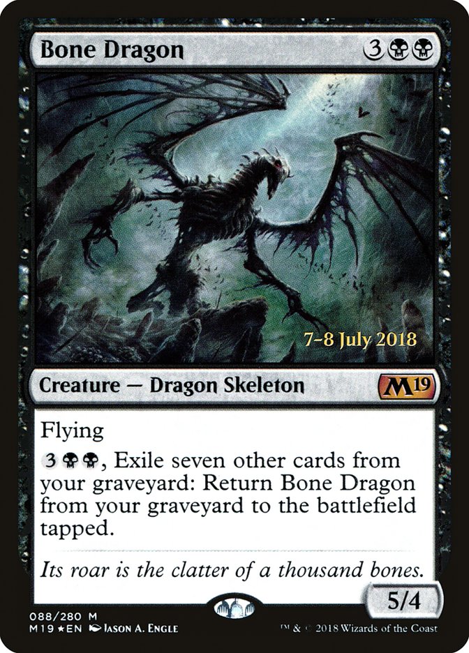 Bone Dragon [Core Set 2019 Prerelease Promos] | Gate City Games LLC