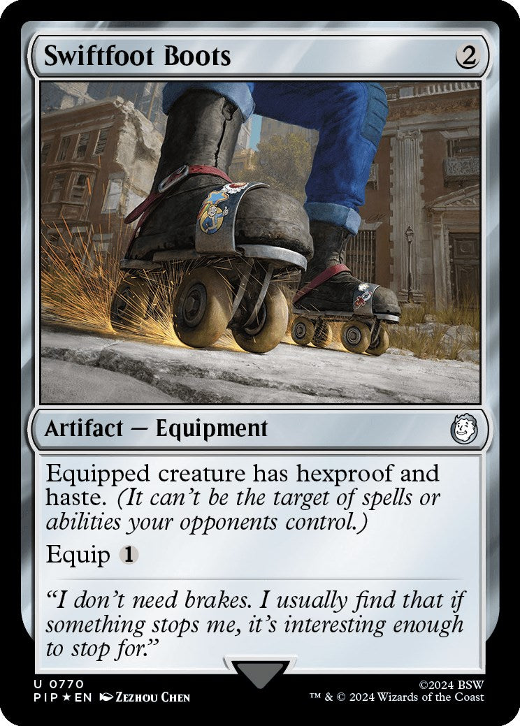 Swiftfoot Boots (Surge Foil) [Fallout] | Gate City Games LLC