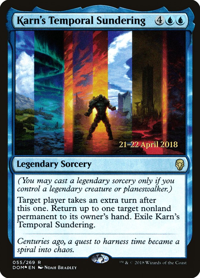 Karn's Temporal Sundering [Dominaria Prerelease Promos] | Gate City Games LLC