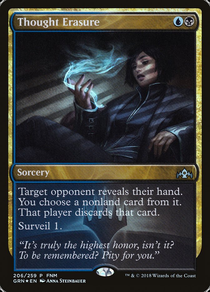 Thought Erasure (FNM) [Guilds of Ravnica Promos] | Gate City Games LLC
