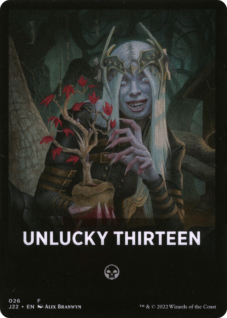 Unlucky Thirteen Theme Card [Jumpstart 2022 Front Cards] | Gate City Games LLC