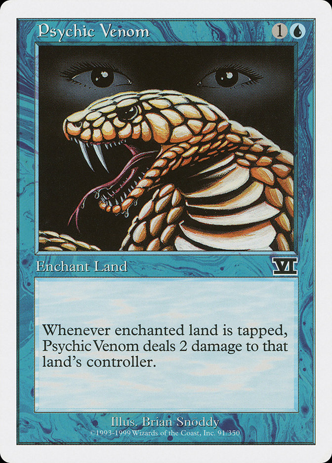 Psychic Venom [Classic Sixth Edition] | Gate City Games LLC