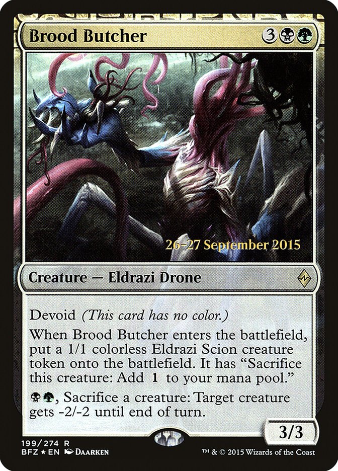 Brood Butcher [Battle for Zendikar Prerelease Promos] | Gate City Games LLC