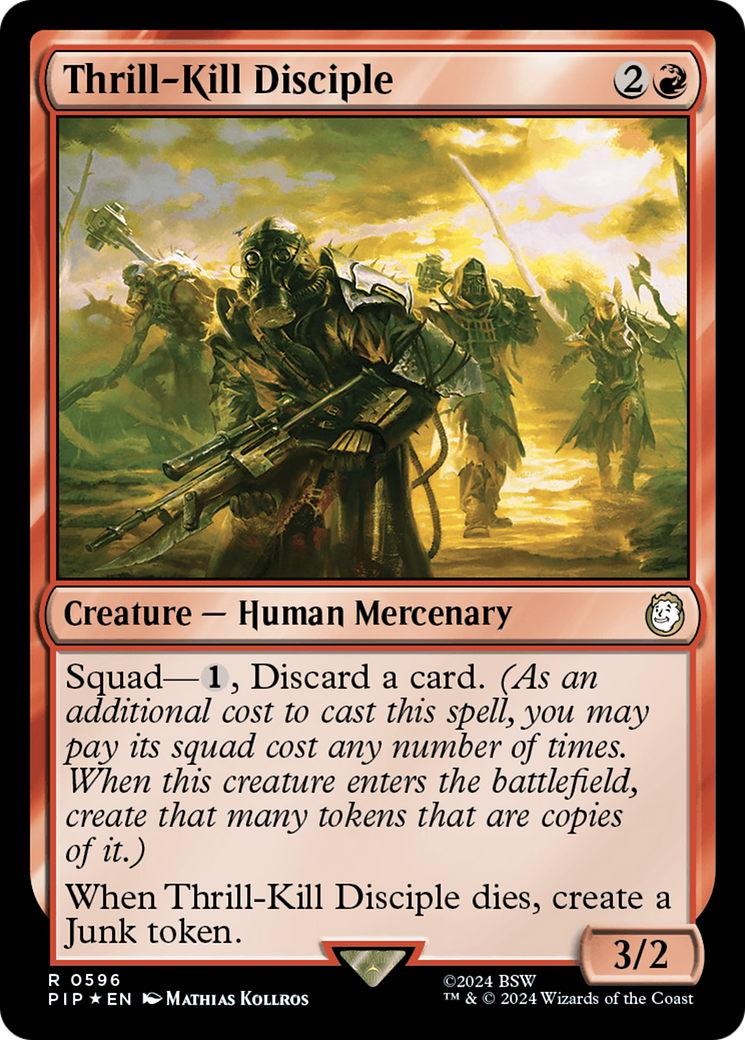 Thrill-Kill Disciple (Surge Foil) [Fallout] | Gate City Games LLC