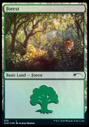 Forest (Cats) (576) [Secret Lair Drop Promos] | Gate City Games LLC