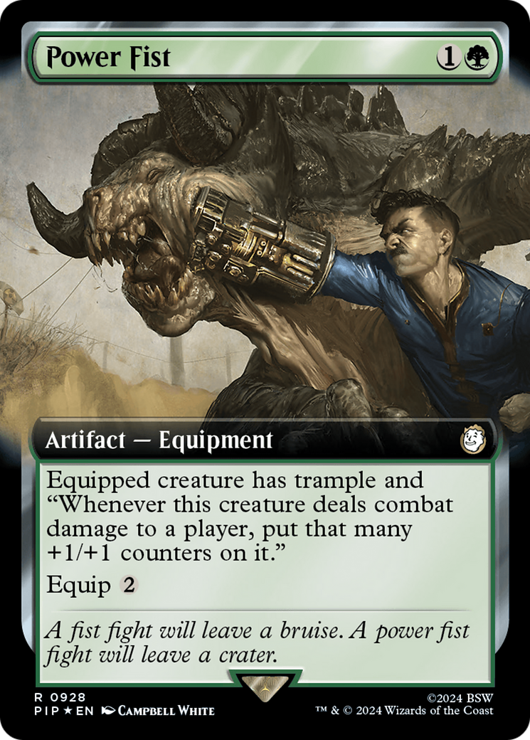 Power Fist (Extended Art) (Surge Foil) [Fallout] | Gate City Games LLC