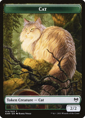 Dwarf Berserker // Cat Double-Sided Token [Kaldheim Tokens] | Gate City Games LLC
